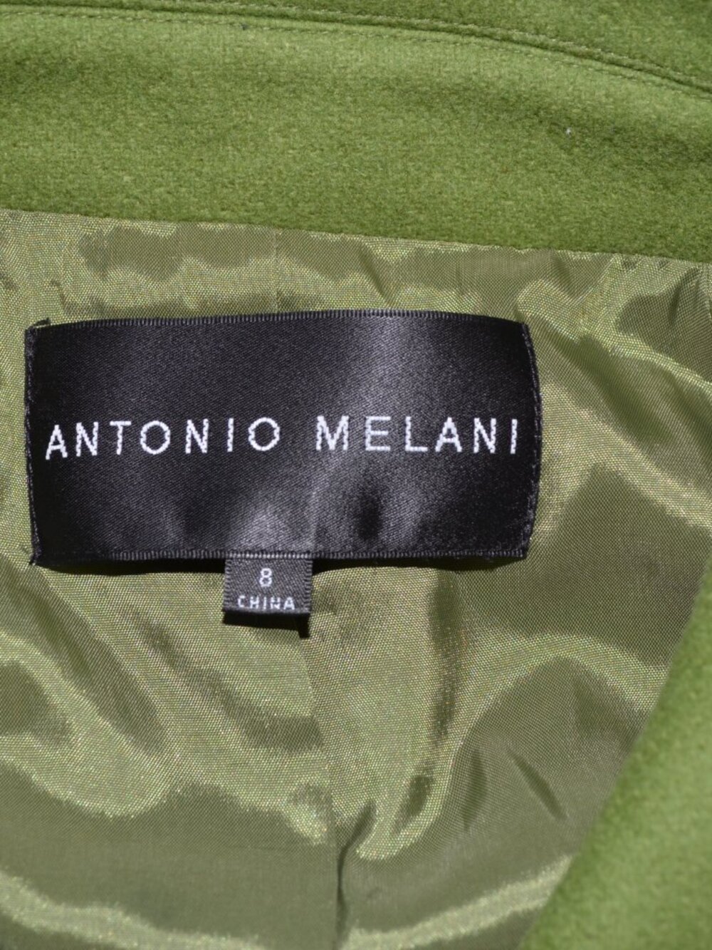 Antonio Melani Chartruese Green Wool blend Cuff detail Double breasted jacket, - Picture 7 of 11